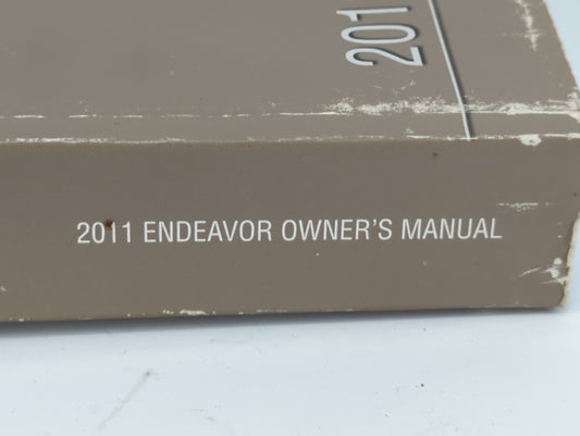 2011 Mitsubishi Endeavor Owners Manual Book Guide OEM Used Auto Parts