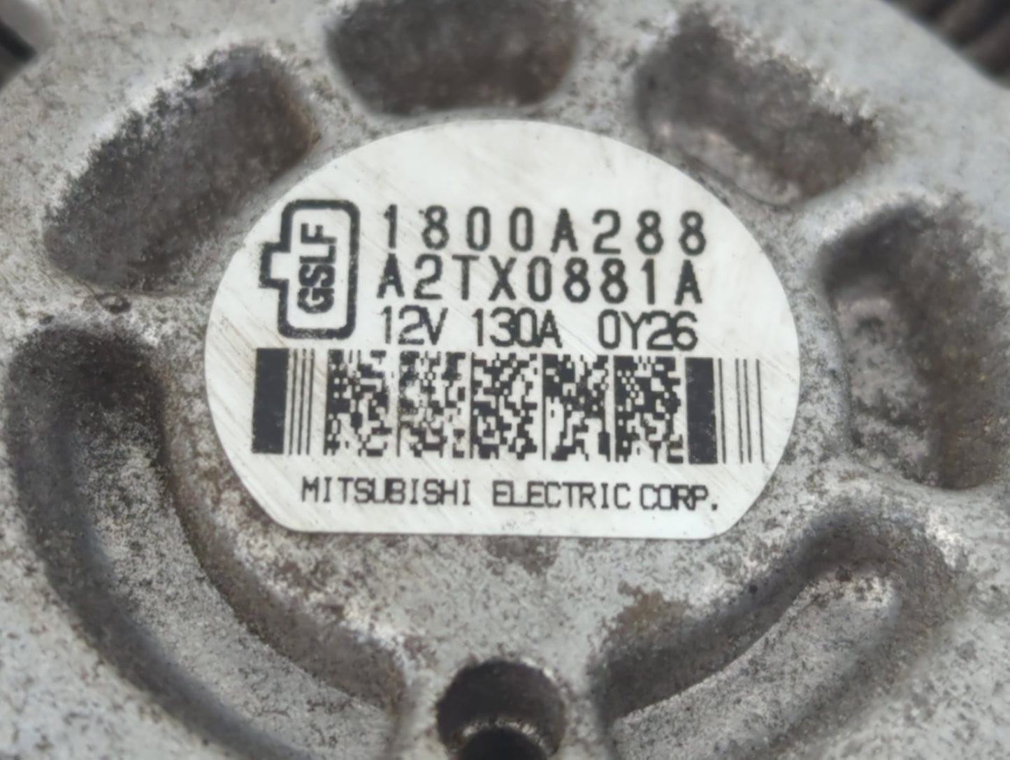 2011-2017 Mitsubishi Outlander Sport Alternator Replacement Generator Charging Assembly Engine OEM P/N:1800A288 Fits OEM Use