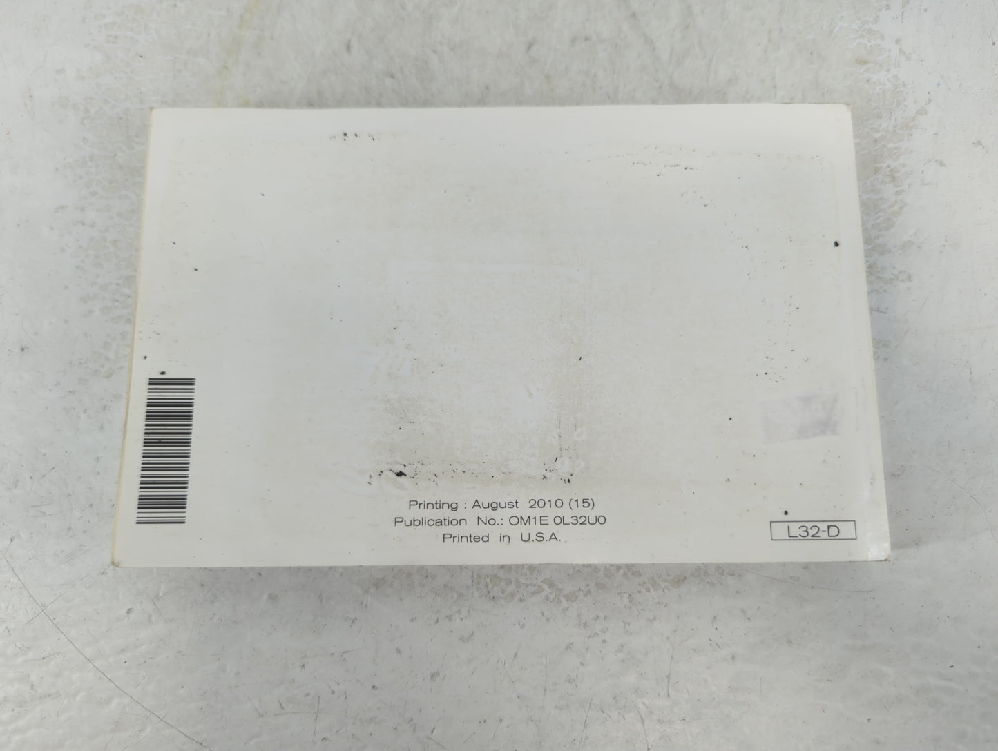 2011 Nissan Altima Owners Manual Book Guide P/N:OM1E 0L32U0 OEM Used Auto Parts - Oemusedautoparts1.com