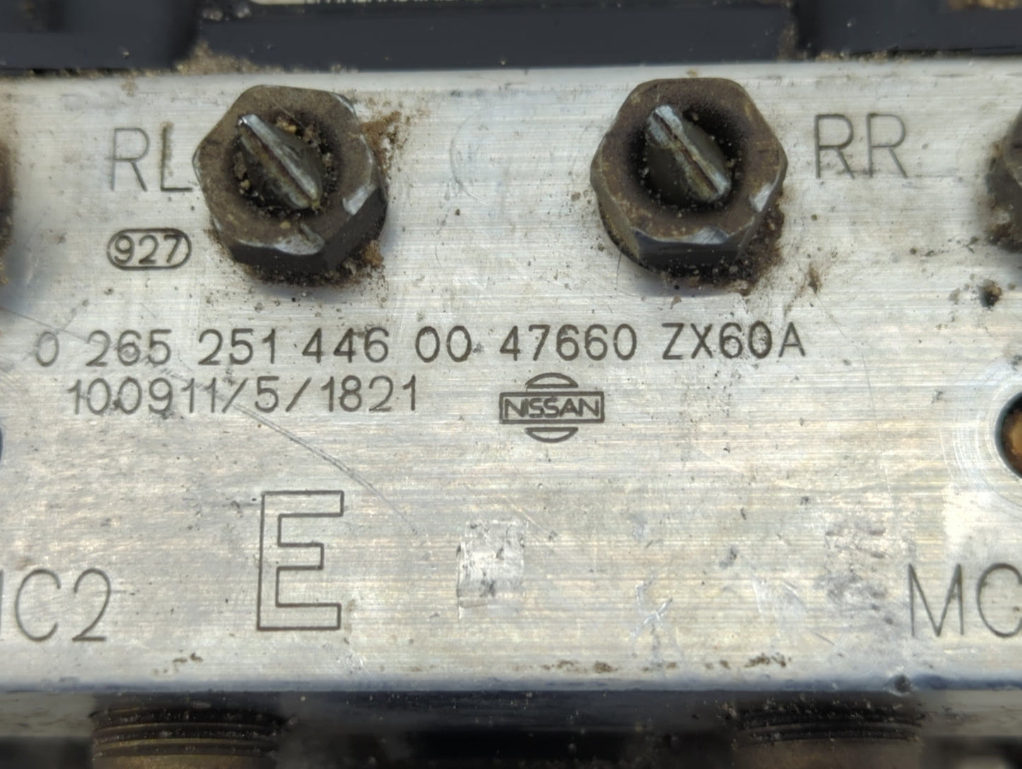 2011-2012 Nissan Altima ABS Pump Control Module Replacement P/N:0 265 251 446 47660 ZX60A Fits Fits 2011 2012 OEM Used Auto