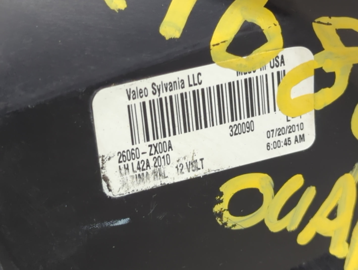 2010-2012 Nissan Altima Driver Left Oem Head Light Headlight Lamp - Oemusedautoparts1.com