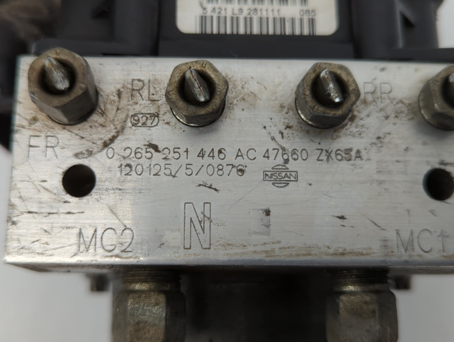 2011-2012 Nissan Altima ABS Pump Control Module Replacement P/N:47660 JA30A 47660 ZX60A Fits Fits 2011 2012 OEM Used Auto Pa