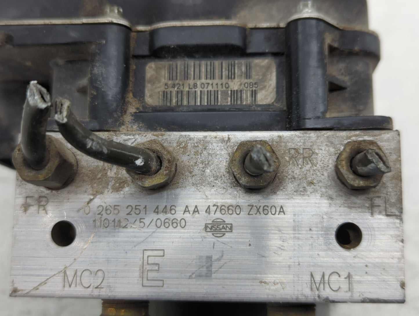 2011-2012 Nissan Altima ABS Pump Control Module Replacement P/N:47660 ZX60A 0 265 251 446 AA Fits Fits 2011 2012 OEM Used Au