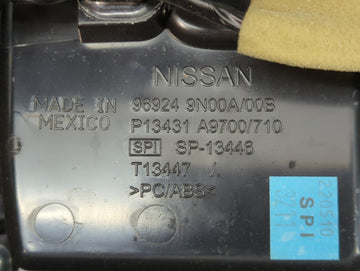 2011 Nissan Maxima Center Floor Console P/N:96924 9N00A Fits OEM Used Auto Parts