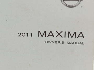 2011 Nissan Maxima Owners Manual Book Guide OEM Used Auto Parts