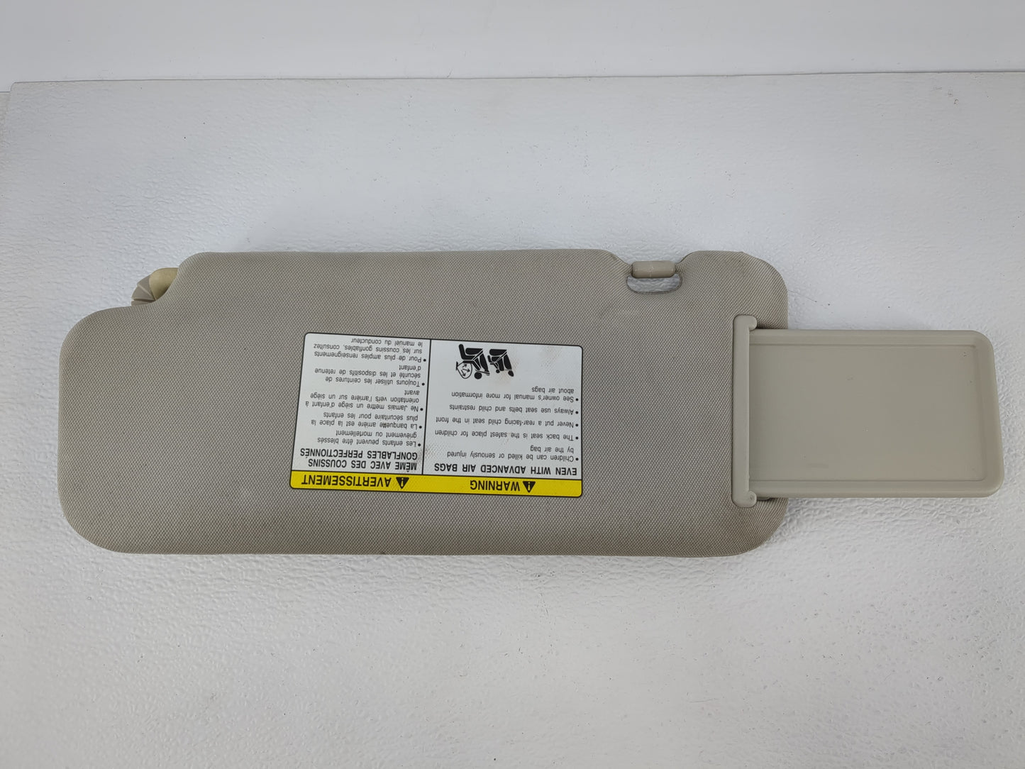 2009-2014 Nissan Murano Sun Visor Shade Replacement Passenger Right Mirror Fits Fits 2009 2010 2011 2012 2013 2014 OEM Used