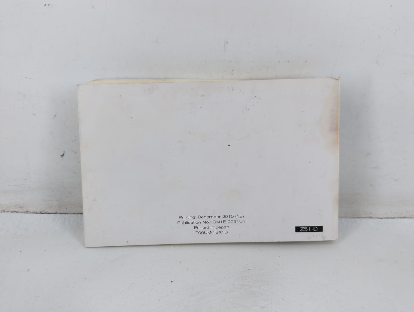 2011 Nissan Murano Owners Manual Book Guide P/N:OM1E-0Z51U1 OEM Used Auto Parts - Oemusedautoparts1.com