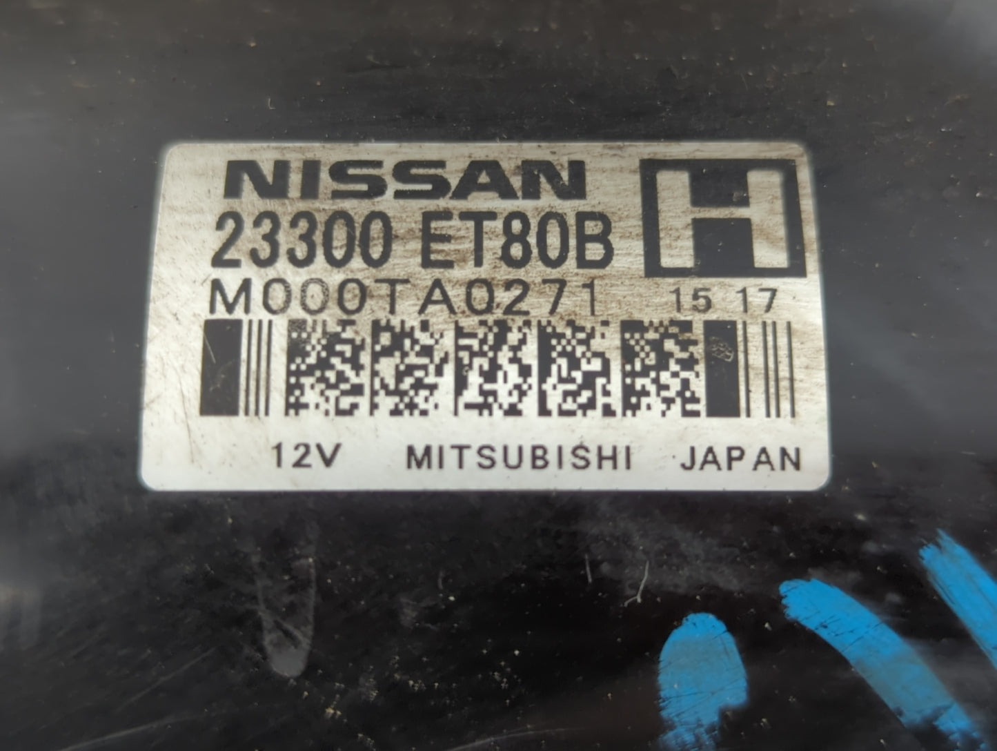 2008-2015 Nissan Rogue Car Starter Motor Solenoid OEM P/N:M000TA0271 23300 ET80B Fits Fits 2008 2009 2010 2011 2012 2013 201