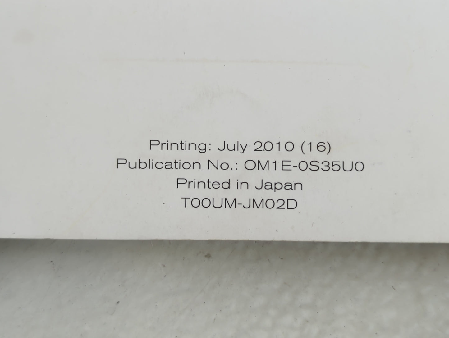 2011 Nissan Rogue Owners Manual Book Guide P/N:OM1E-0S35U0 OEM Used Auto Parts - Oemusedautoparts1.com