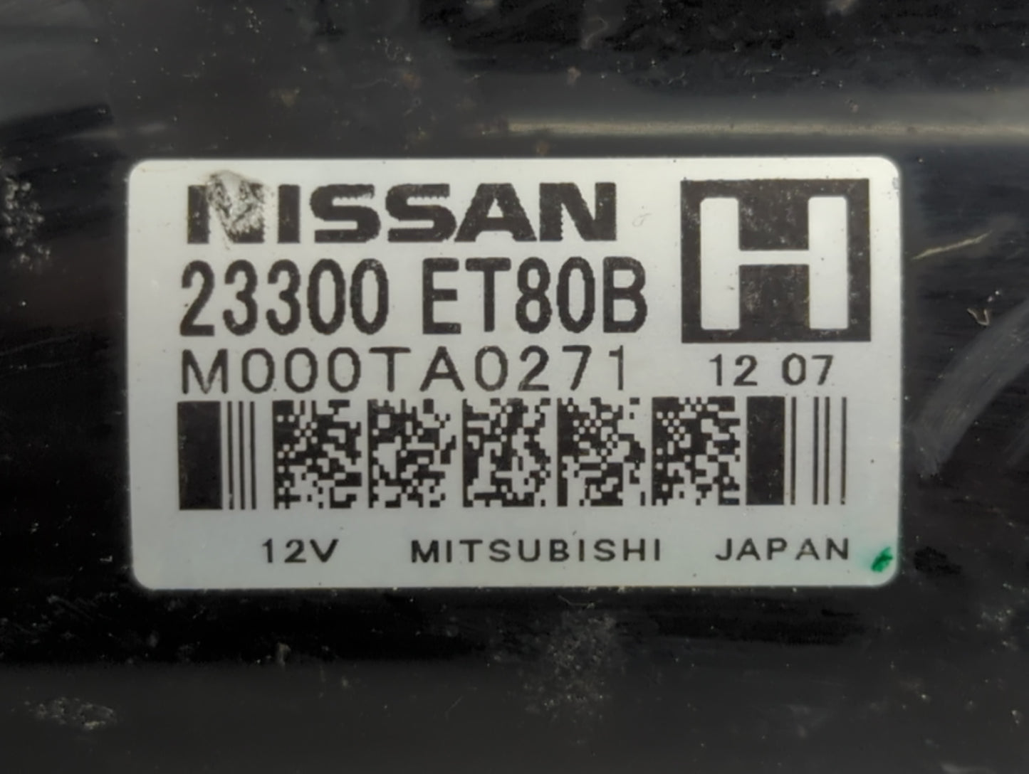 2008-2015 Nissan Rogue Car Starter Motor Solenoid OEM P/N:23300 ET80B Fits Fits 2008 2009 2010 2011 2012 2013 2014 2015 OEM