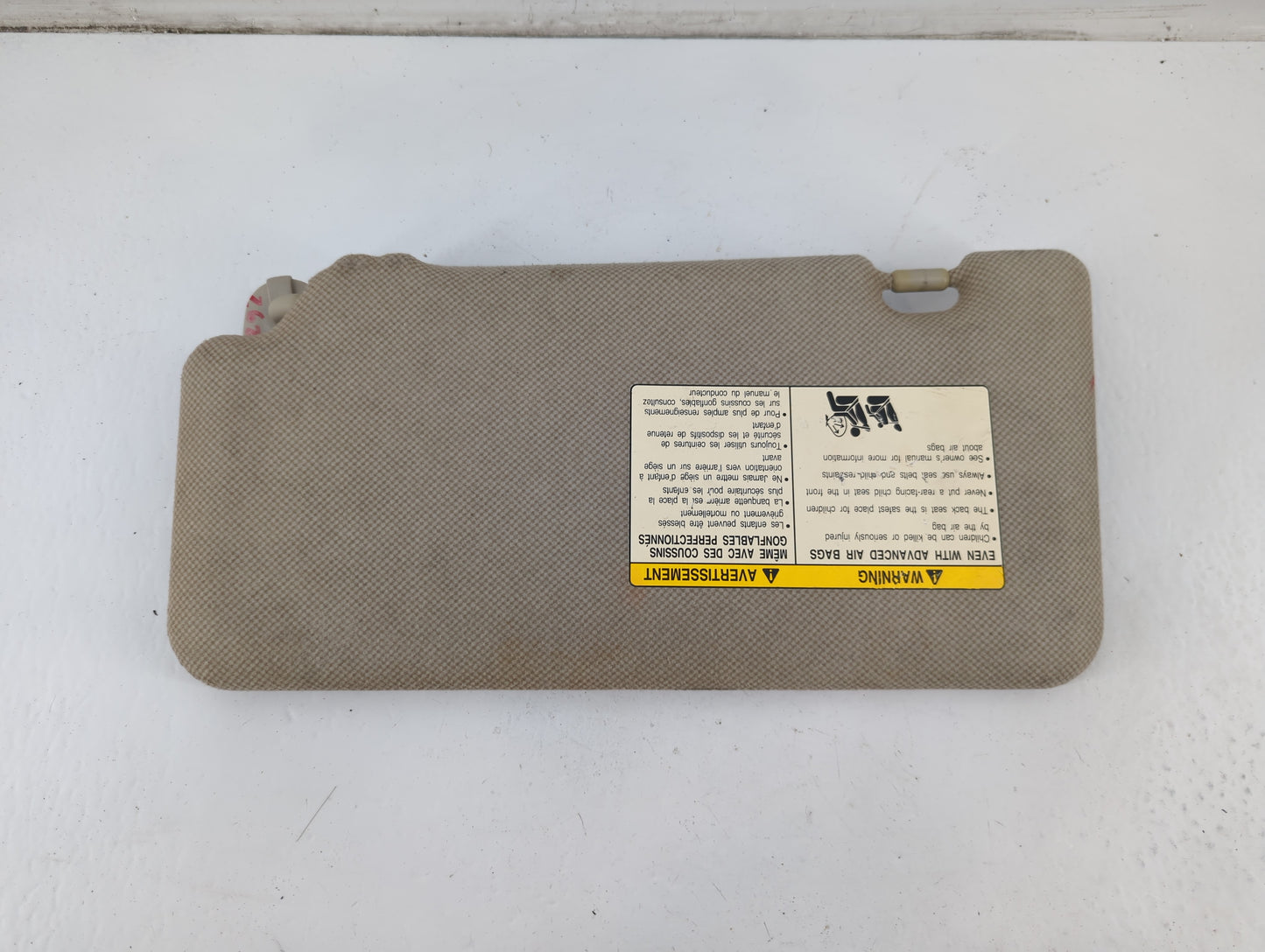 2007-2012 Nissan Versa Sun Visor Shade Replacement Passenger Right Mirror Fits Fits 2007 2008 2009 2010 2011 2012 OEM Used A