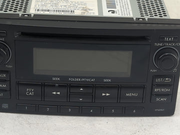 2011 Subaru Forester Radio AM FM Cd Player Receiver Replacement P/N:86201SC620 Fits OEM Used Auto Parts