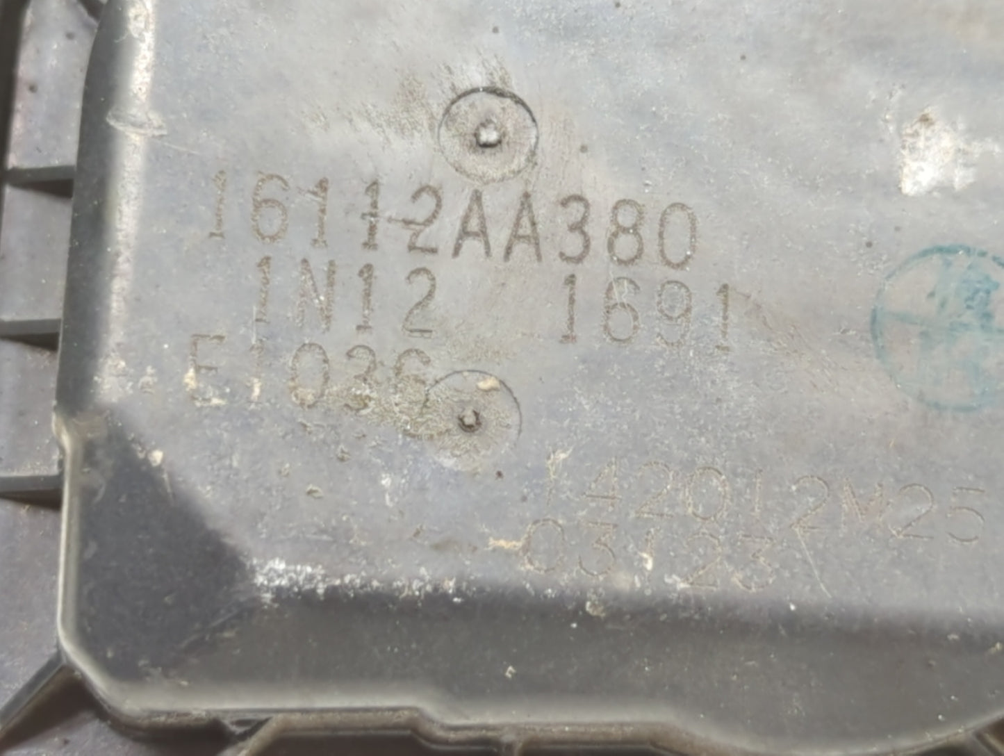 2011-2017 Subaru Forester Throttle Body P/N:16112AA380 Fits Fits 2011 2012 2013 2014 2015 2016 2017 OEM Used Auto Parts - Oe