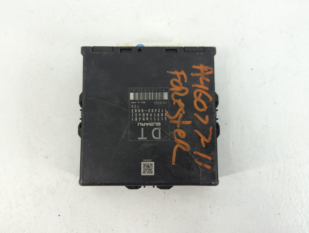 2011 Subaru Forester PCM Engine Control Computer ECU ECM PCU OEM P/N:112400-8083 30919AB431, 31711AN481 Fits Fits 2009 OEM U
