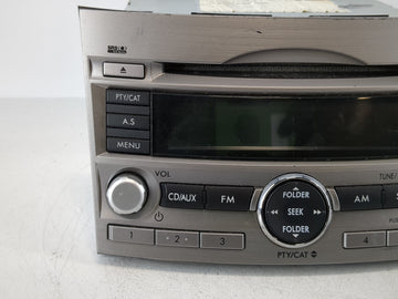 2010-2012 Subaru Legacy Radio AM FM Cd Player Receiver Replacement P/N:86201AJ64A Fits Fits 2010 2011 2012 OEM Used Auto Parts