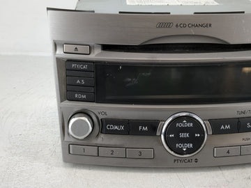 2010-2012 Subaru Legacy Radio AM FM Cd Player Receiver Replacement P/N:8620AJ60A Fits Fits 2010 2011 2012 OEM Used Auto Parts