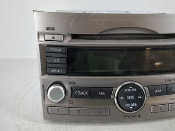 2010-2012 Subaru Legacy Radio AM FM Cd Player Receiver Replacement P/N:86201SJ64A Fits Fits 2010 2011 2012 OEM Used Auto Parts