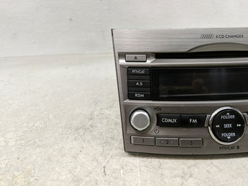 2010-2012 Subaru Legacy Radio AM FM Cd Player Receiver Replacement P/N:86201AJ60A Fits Fits 2010 2011 2012 OEM Used Auto Parts