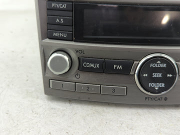 2010-2012 Subaru Legacy Radio AM FM Cd Player Receiver Replacement P/N:86201AJ64A Fits Fits 2010 2011 2012 OEM Used Auto Parts