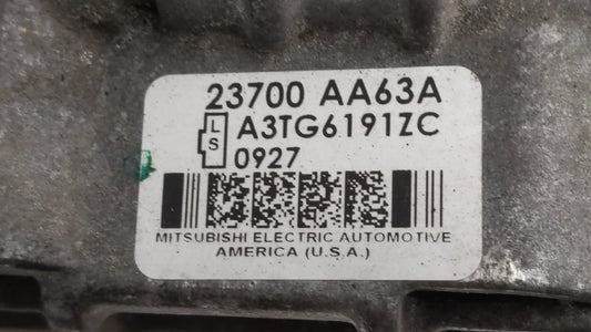 2010-2012 Subaru Legacy Alternator Replacement Generator Charging Assembly Engine OEM P/N:23700 AA63A 23700 AA63B Fits OEM Used Auto Parts