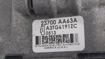 2010-2012 Subaru Legacy Alternator Replacement Generator Charging Assembly Engine OEM P/N:23700 AA63A 23700 AA63B Fits OEM Used Auto Parts