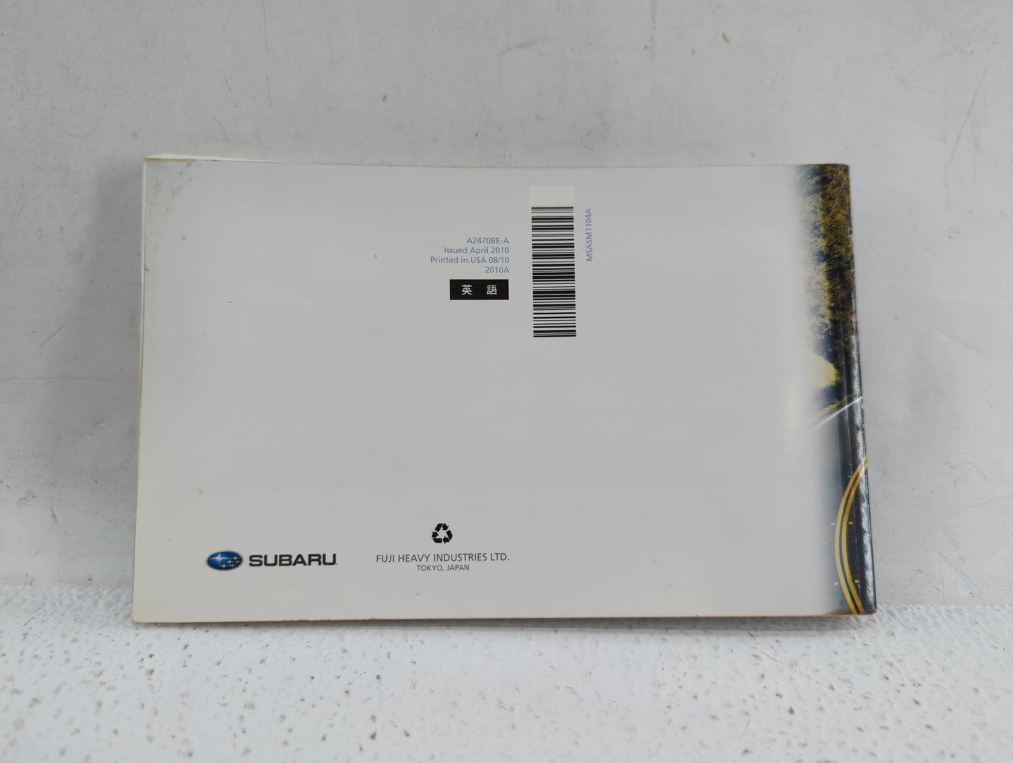 2011 Subaru Legacy Owners Manual Book Guide OEM Used Auto Parts - Oemusedautoparts1.com