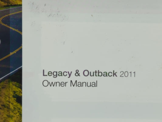 2011 Subaru Legacy Owners Manual Book Guide OEM Used Auto Parts