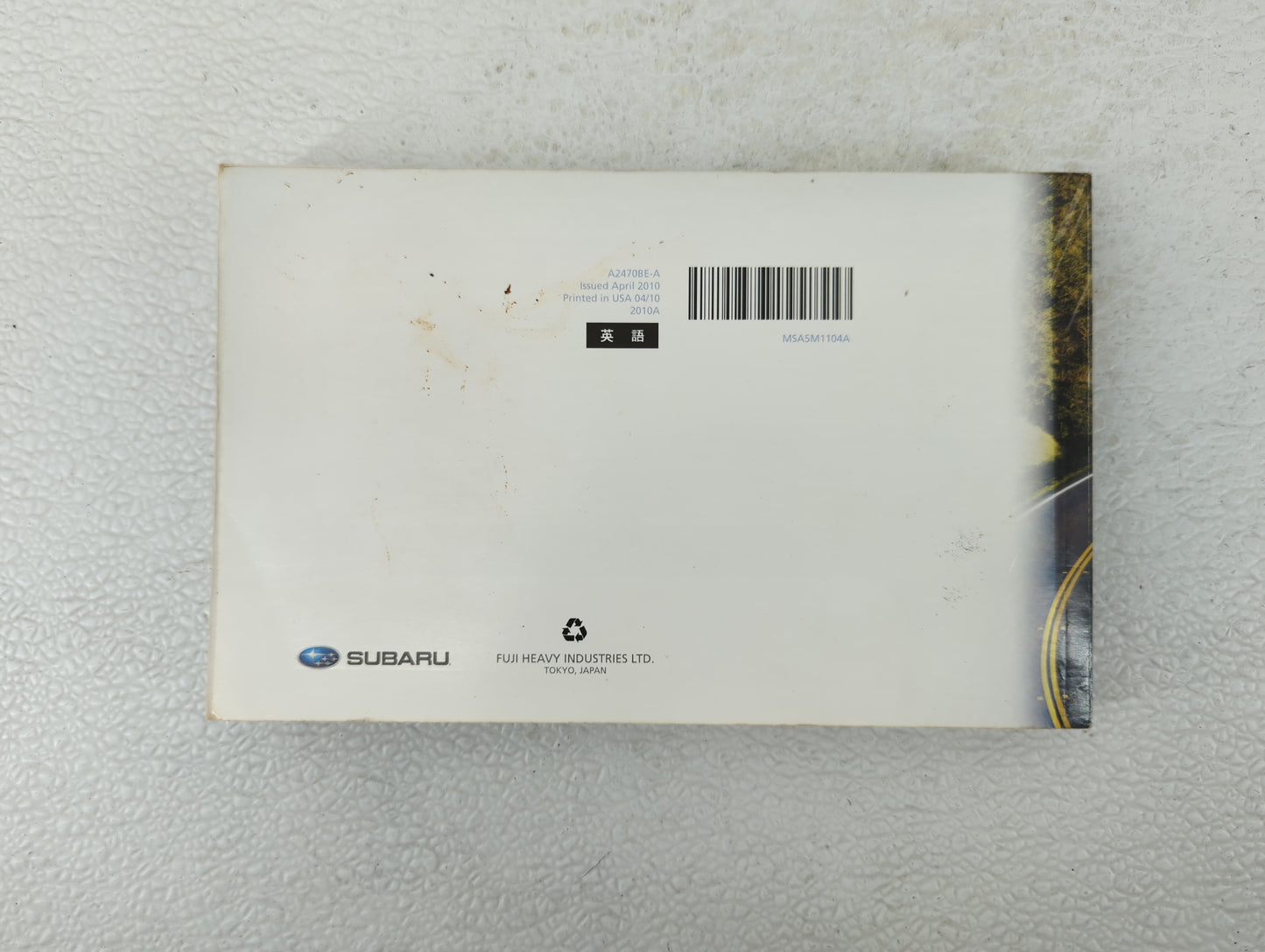 2011 Subaru Legacy Owners Manual Book Guide OEM Used Auto Parts - Oemusedautoparts1.com