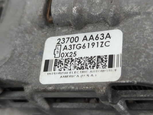 2010-2012 Subaru Legacy Alternator Replacement Generator Charging Assembly Engine OEM P/N:23700 AA63A 23700 AA63B Fits OEM Used Auto Parts