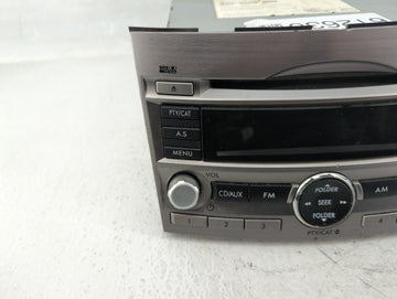 2010-2012 Subaru Legacy Radio AM FM Cd Player Receiver Replacement P/N:86201AJ64A Fits Fits 2010 2011 2012 OEM Used Auto Parts