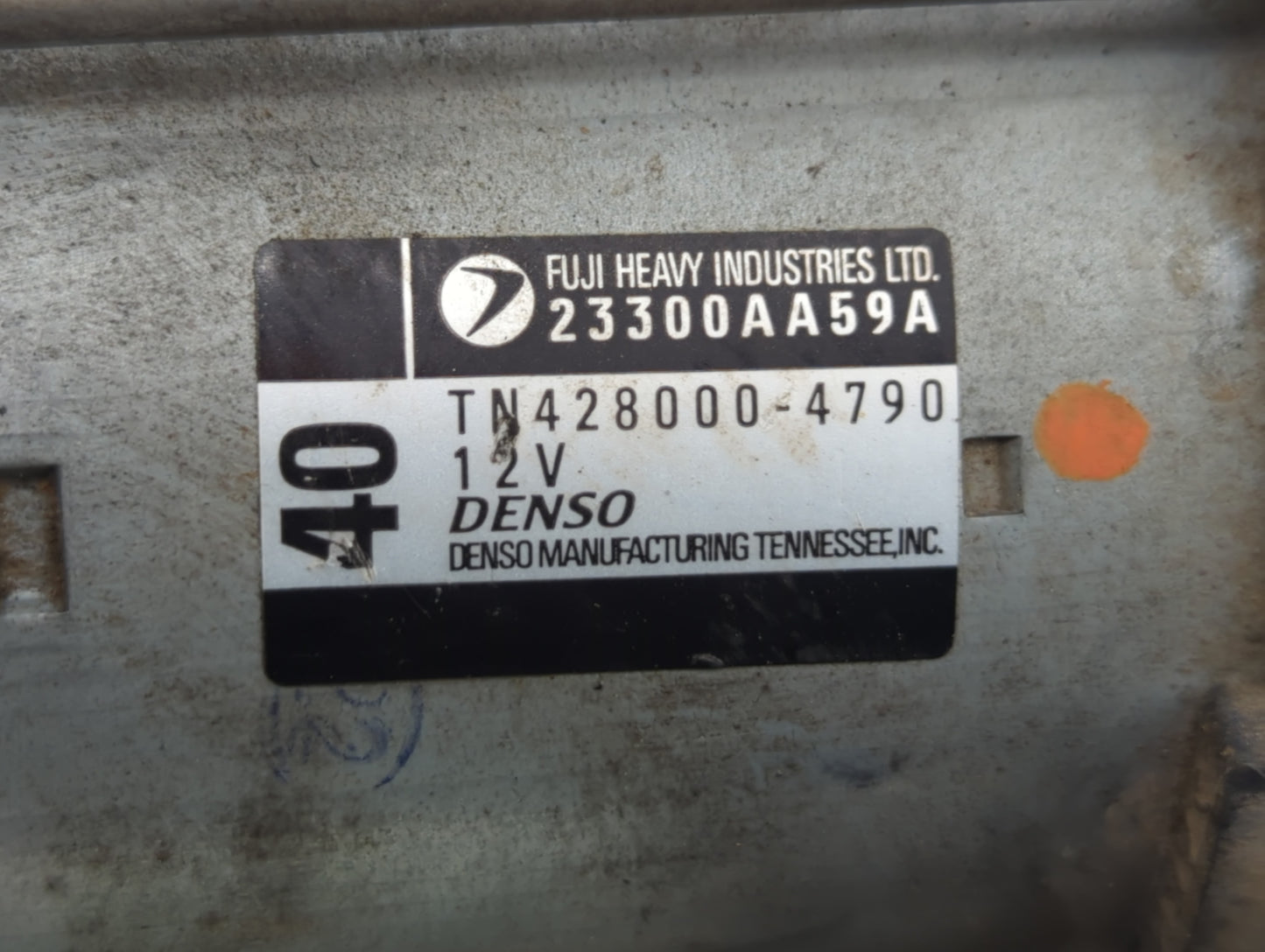 2008-2015 Subaru Legacy Car Starter Motor Solenoid OEM P/N:23300AA59A TN428000-4790 Fits OEM Used Auto Parts - Oemusedautopa