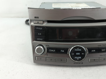 2010-2012 Subaru Legacy Radio AM FM Cd Player Receiver Replacement P/N:86201AJ64A Fits Fits 2010 2011 2012 OEM Used Auto Parts