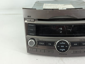 2010-2012 Subaru Legacy Radio AM FM Cd Player Receiver Replacement P/N:86201AJ64A Fits Fits 2010 2011 2012 OEM Used Auto Parts