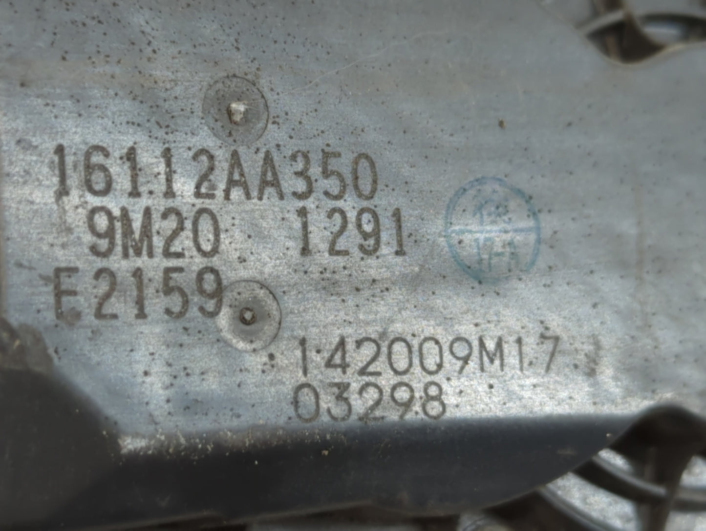 2010-2012 Subaru Legacy Throttle Body P/N:F2159 9M20 1291, 16112AA350 Fits Fits 2010 2011 2012 OEM Used Auto Parts - Oemused