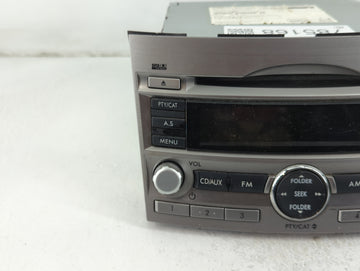 2010-2012 Subaru Legacy Radio AM FM Cd Player Receiver Replacement P/N:86201AJ64A Fits Fits 2010 2011 2012 OEM Used Auto Parts