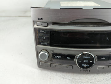2010-2012 Subaru Legacy Radio AM FM Cd Player Receiver Replacement P/N:86201AJ64A Fits Fits 2010 2011 2012 OEM Used Auto Parts