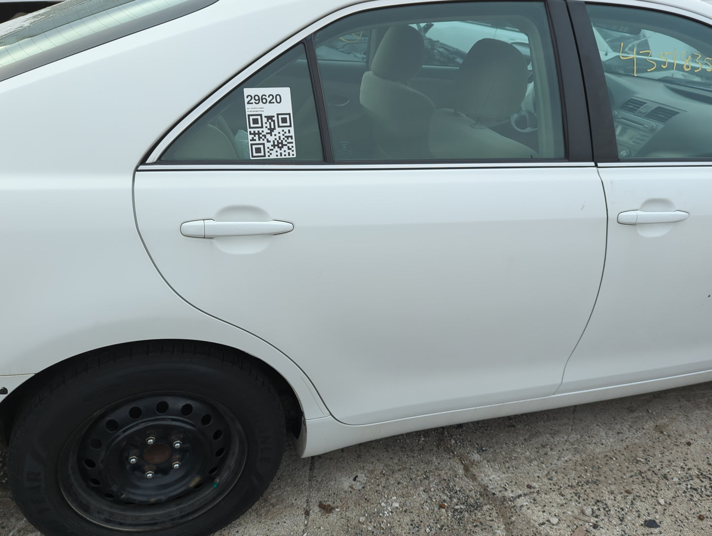 2007-2011 Toyota Camry Passenger Rear Door Oem - Oemusedautoparts1.com