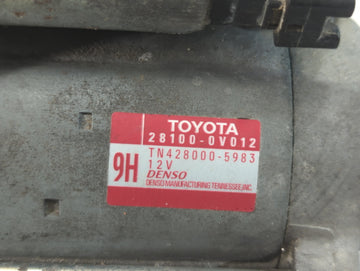 2010-2011 Toyota Camry Car Starter Motor Solenoid OEM P/N:TN428000-5983 28100-0V012 Fits OEM Used Auto Parts