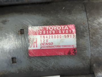 2009-2012 Toyota Highlander Car Starter Motor Solenoid OEM P/N:428000-5983 28100-0V012 Fits OEM Used Auto Parts