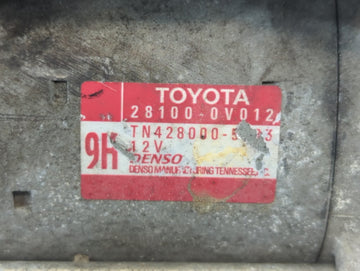 2009-2012 Toyota Highlander Car Starter Motor Solenoid OEM P/N:28100-0V012 Fits Fits 2009 2010 2011 2012 2016 2018 2019 2020 2021 OEM Used Auto Parts