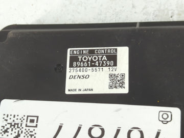 2011 Toyota Prius PCM Engine Control Computer ECU ECM PCU OEM P/N:275400-5571 89661-47390 Fits OEM Used Auto Parts