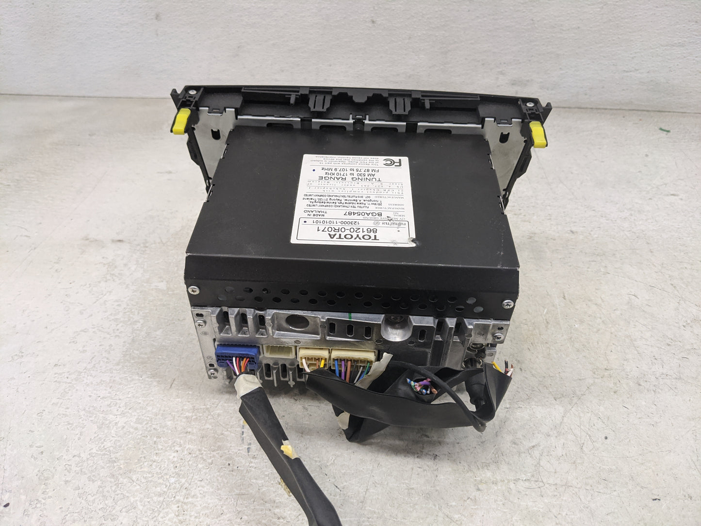 2010-2011 Toyota Rav4 Radio AM FM Cd Player Receiver Replacement P/N:86120-0R071 BGA05487, 123000-11010101 Fits Fits 2010 20