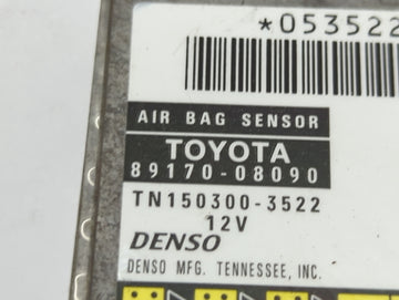 2011-2011 Toyota Sienna Safety Restraint Srs Airbag Control Module