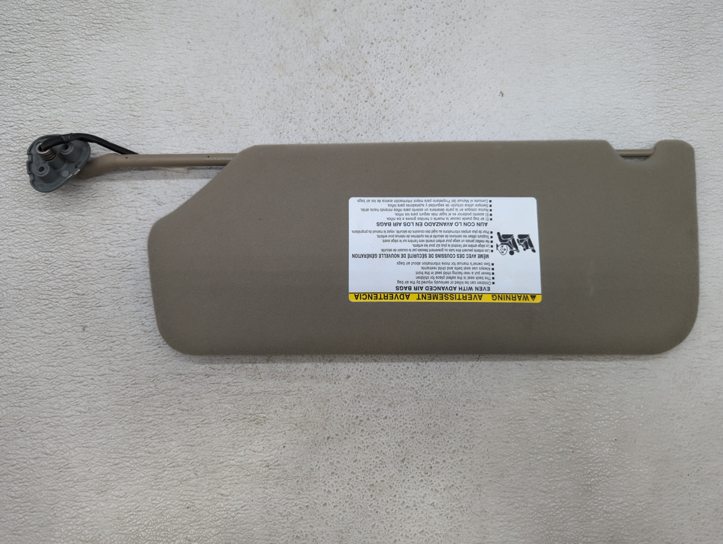 2011-2014 Toyota Sienna Sun Visor Shade Replacement Passenger Right Mirror Fits Fits 2011 2012 2013 2014 OEM Used Auto Parts