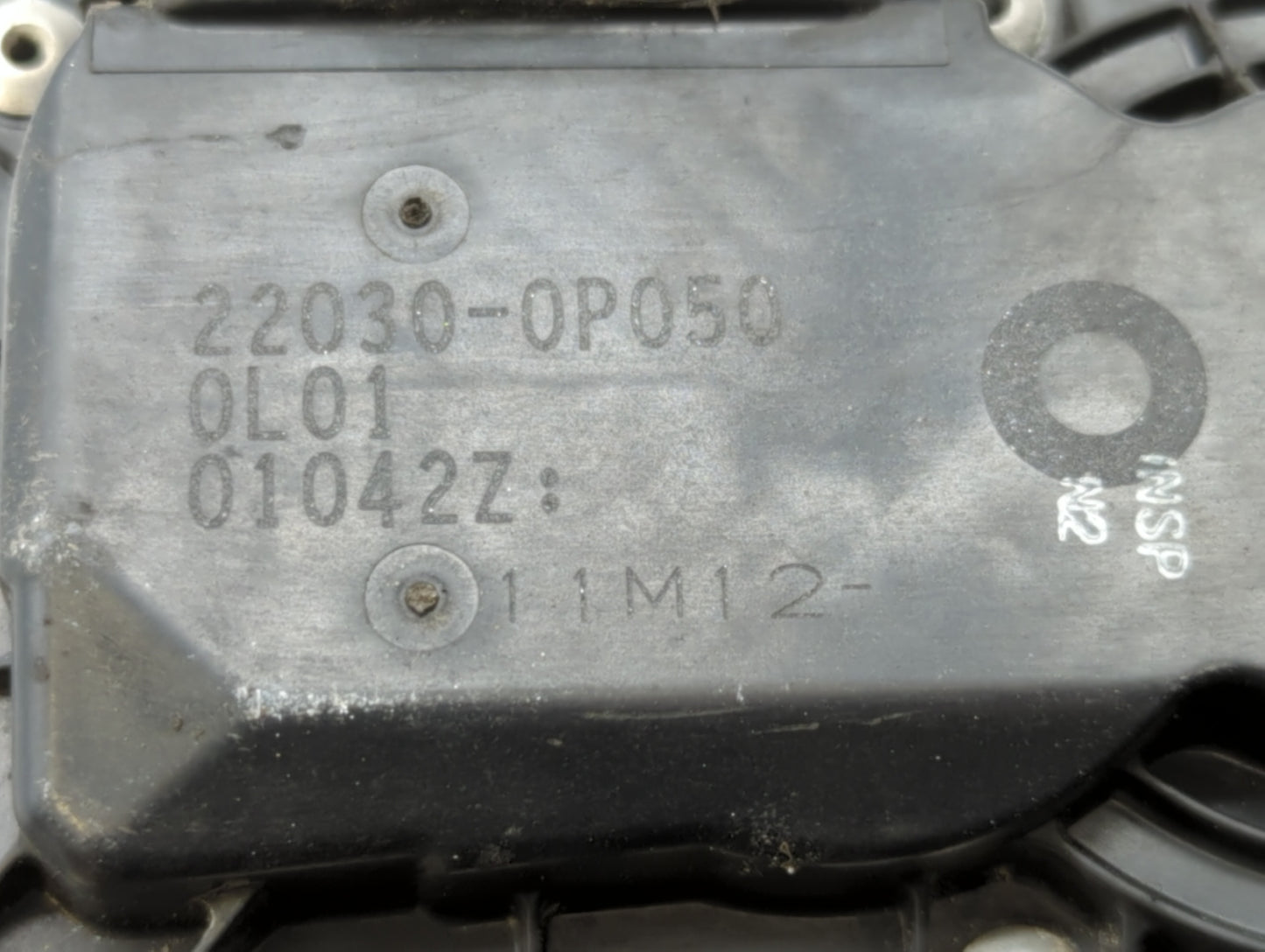 2007-2016 Toyota Sienna Throttle Body P/N:22030-0P050 22030-31030 Fits OEM Used Auto Parts - Oemusedautoparts1.com