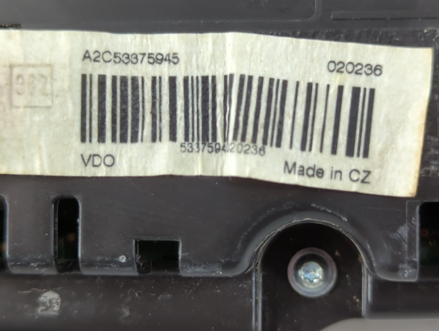 2010-2011 Volkswagen Cc Instrument Cluster Speedometer Gauges P/N:A2C53375945 Fits Fits 2010 2011 OEM Used Auto Parts - Oemu