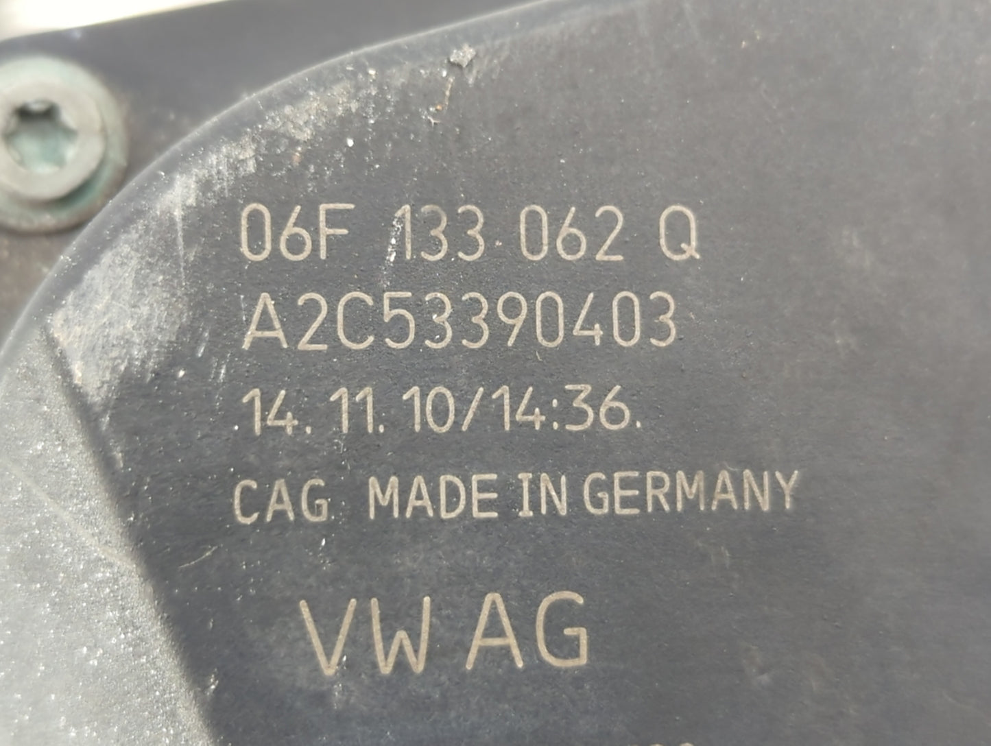 2009-2018 Volkswagen Tiguan Throttle Body P/N:06F 133 062 Q Fits OEM Used Auto Parts - Oemusedautoparts1.com