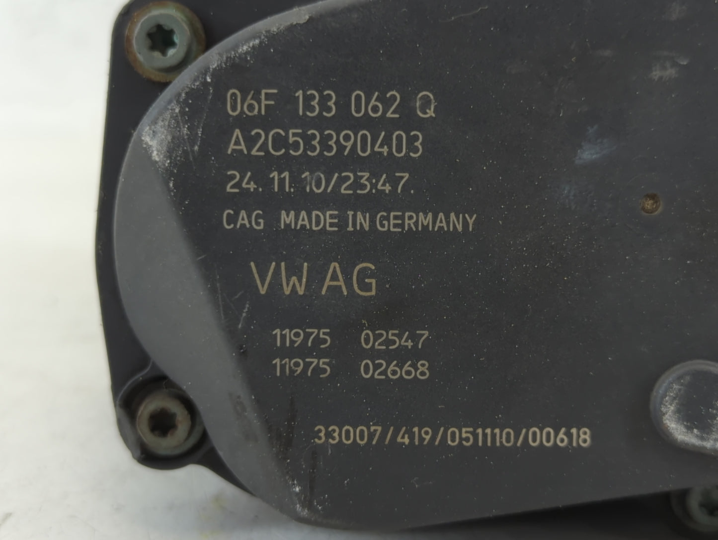 2009-2018 Volkswagen Tiguan Throttle Body P/N:06F 133 062 Q Fits OEM Used Auto Parts - Oemusedautoparts1.com
