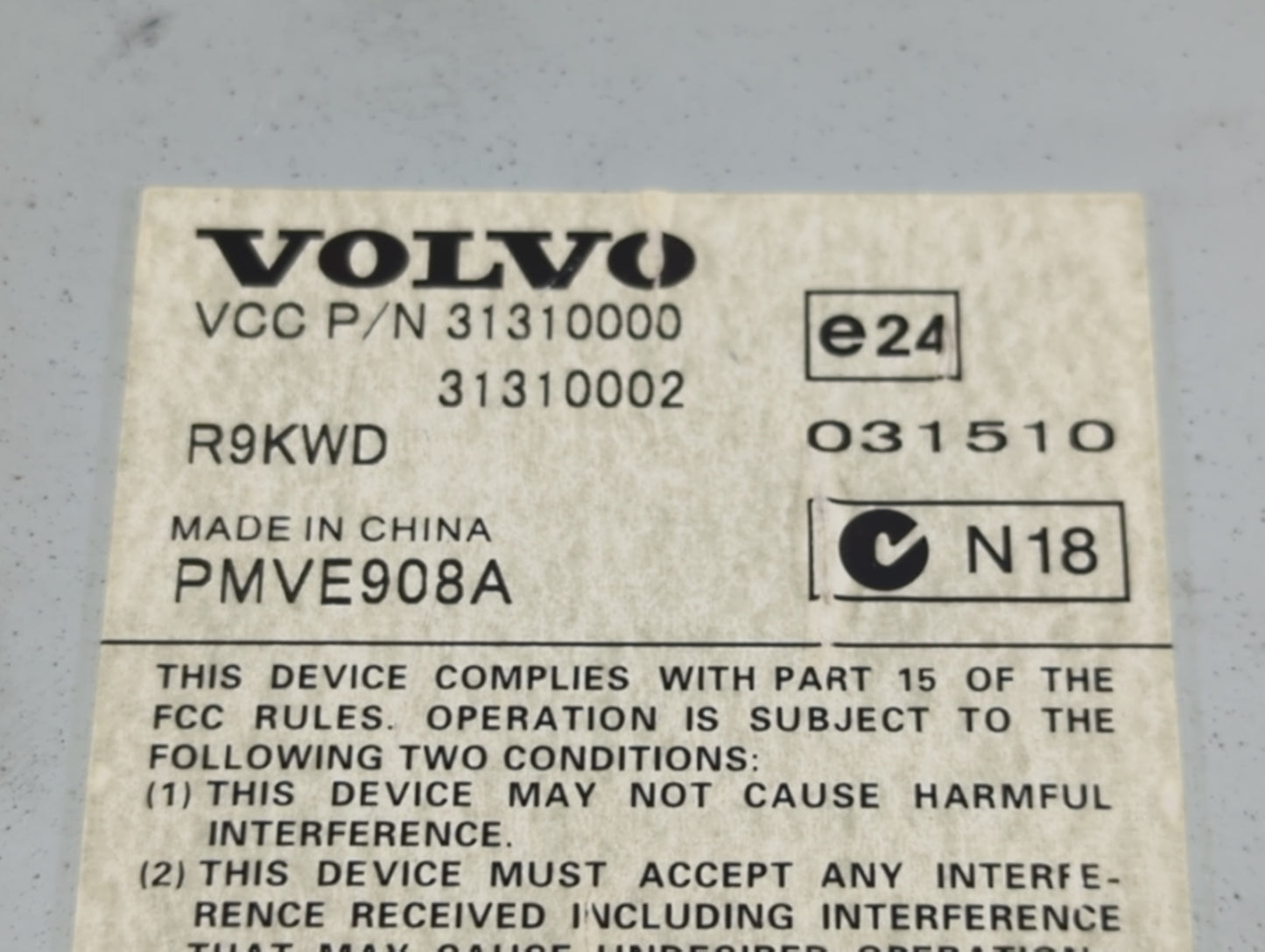 2011 Volvo Xc90 Radio Speaker Amplifier 31310002|31310000 - Oemusedautoparts1.com