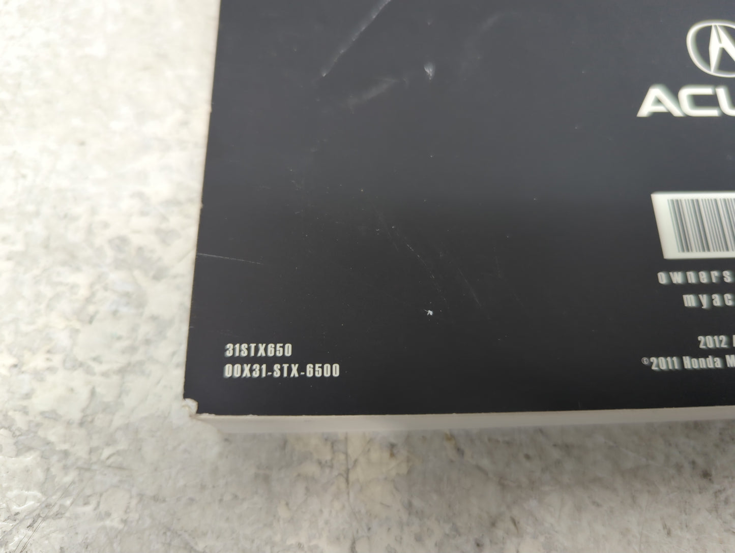 2012 Acura Mdx Owners Manual Book Guide OEM Used Auto Parts - Oemusedautoparts1.com